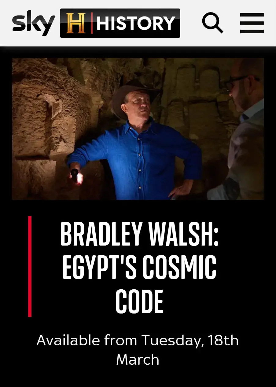 《观看布拉德利·沃尔什：埃及的宇宙密码》，古埃及的智慧能否解开人类文明的终极奥秘？